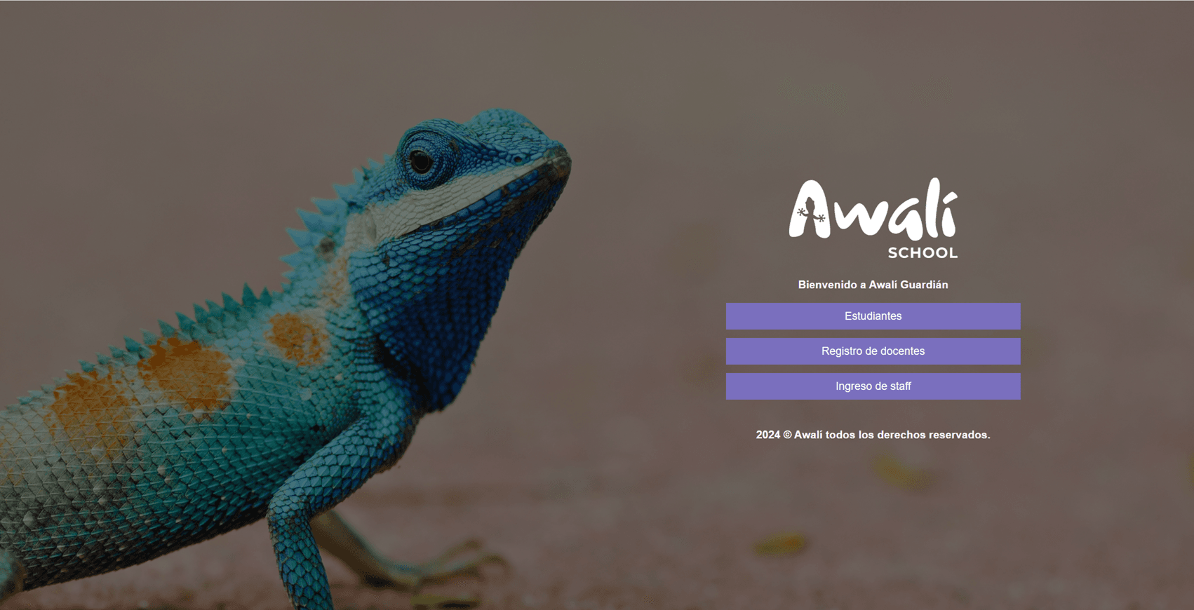 lataforma Guardián de Awalí School para gestión digital de salidas pedagógicas en Colombia
